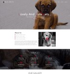 响应式动物宠物介绍单页HTML模板