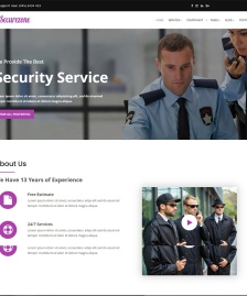 HTML5安全服务公司宣传网站模板下载