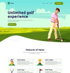 高尔夫运动官网网站模板