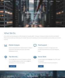 宽屏视差效果Bootstrap模板
