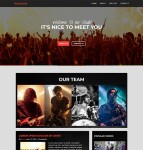摇滚乐队演唱会专题网站模板