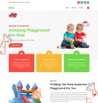 儿童游乐园设施网站模板