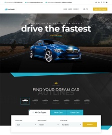 汽车经销商官网HTML5模板