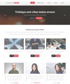 企业博客官网介绍HTML5模板