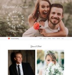 结婚请柬响应式婚礼网站模板