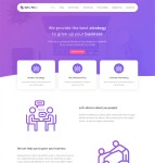 紫色大气Bootstrap网站模板