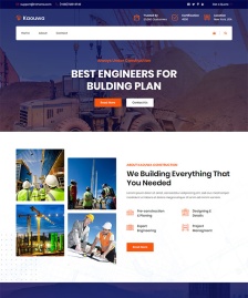 房地产建筑行业HTML5模板