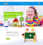 儿童幼儿园教育网站模板