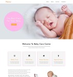 婴儿护理中心网站模板