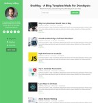 开发者博客Bootstrap4模板