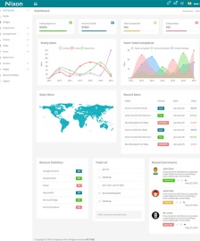 Bootstrap后台系统界面模板