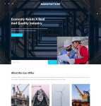 宽屏大气钢铁行业网站模板