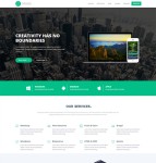绿色简洁科技公司网站模板