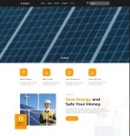 太阳能电池板新能源服务公司网站模板
