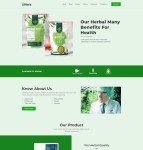绿色风格草药茶宣传网站模板