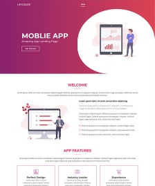 MOBLIE APP官网网站模板