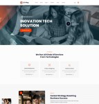 HTML5创新技术解决服务公司网站模板
