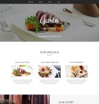法式浪漫牛排西餐厅网站模板