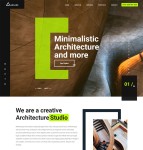 艺术建筑设计公司HTML5模板