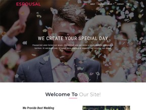 结婚婚礼宣传网站模板
