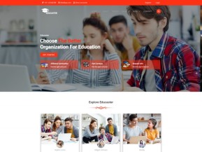 网络教育服务机构宣传网站模板