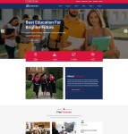 高等教育服务机构宣传网站模板