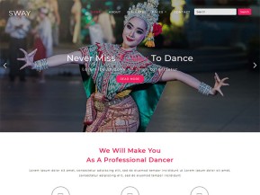 华尔兹舞蹈培训网站模板
