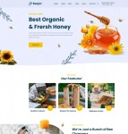 有机新鲜蜂蜜电子商城网站模板