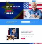 候选人选票竞选活动网站模板