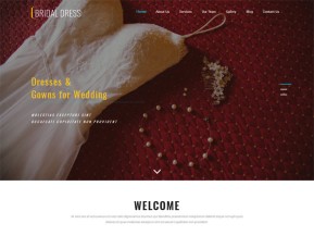新娘礼服时尚网站模板