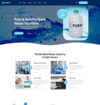 响应式瓶装水行业网站模板