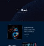 NFT现代艺术科技公司网站模板