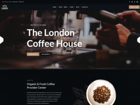 咖啡饮品店宣传网站模板