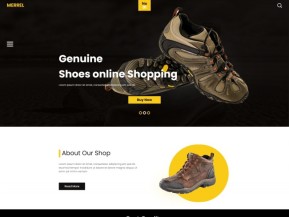 登山运动鞋品电子商务网站模板