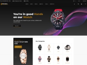 时尚手表单品在线商城网站模板