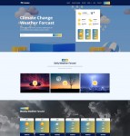 气候变化天气预报服务网站模板