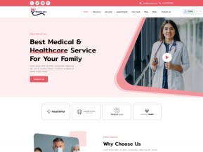 医疗保健服务行业宣传网站模板