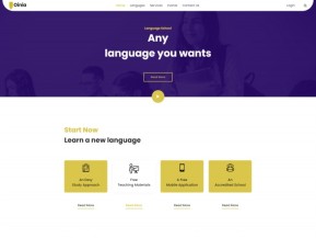 语言培训服务机构网站模板