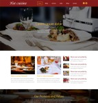 美食酒店网站模板免费下载
