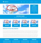 简洁蓝色风格HTML5网页模板