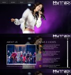 HTML5炫酷明星专辑网页模板