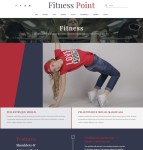 锻炼健身单页网站模板