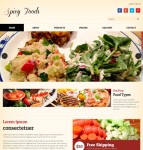 美食食谱大全网站模板