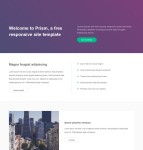 紫色简洁公司网页模板
