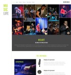 音乐生活娱乐网站模板