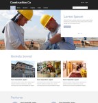 房地产建筑施工网站模板