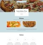 Pizza美食网站模板下载