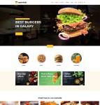 汉堡披萨快餐美食网站模板