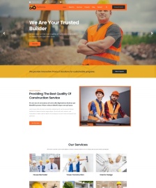 HTML5建筑施工服务公司网站模板