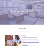 紫色商务办公网页模板